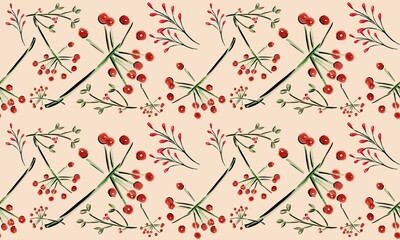 Christmas seamless pattern, Perfect for holiday-themed projects, gift wrapping paper, greeting cards, and seasonal digital designs.