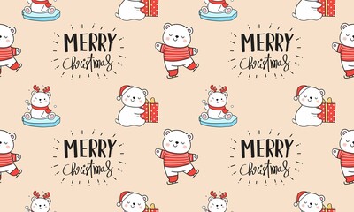 Christmas seamless pattern, Perfect for holiday-themed projects, gift wrapping paper, greeting cards, and seasonal digital designs.