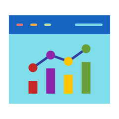 Analytics Flat Icon Design