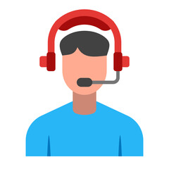 Customer Service Flat Icon Design