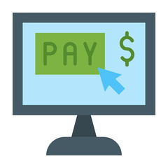 Web Payment Flat Icon Design