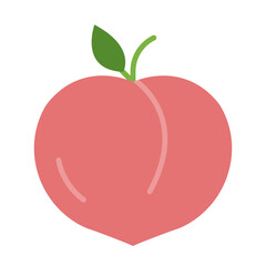 Peach Flat Icon Design