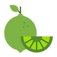 Lime Flat Icon Design