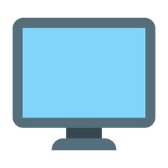 Monitor Flat Icon Design