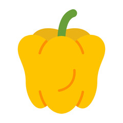 Capsicum Flat Icon Design