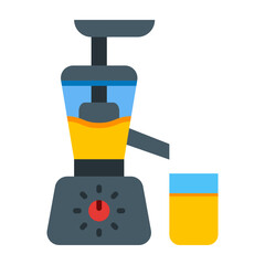 Juicer Flat Icon Design