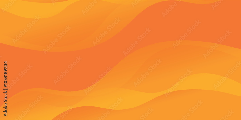 Aufkleber orange circle shape abstract background dynamic line vector design, eps10.