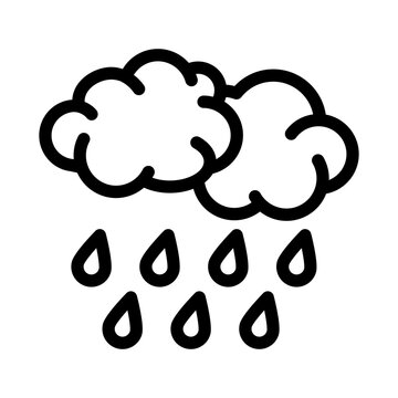 black clouds raining weather icon clip art preview