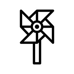 pin wheel outline style
