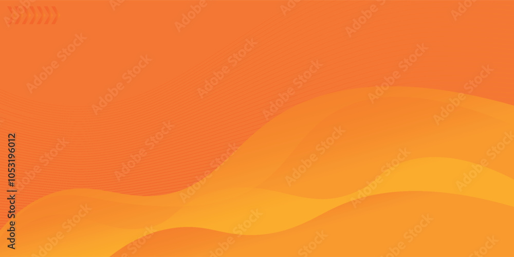 Aufkleber orange circle shape abstract background dynamic line vector design, eps10.