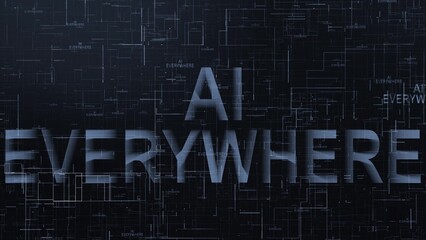 AI everywhere text technology data line (2)