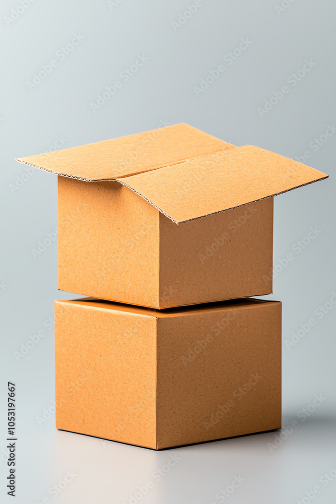Poster minimalist collapsible paperboard box design a modern packaging solution for versatile storage and s