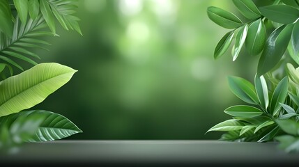 Obraz premium A cozy room decorated with green plants and flowers, featuring a framed artwork that captures the essence of nature and holiday spirit