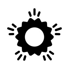 sunny weather glyph style