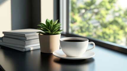 The Coffee Mug and Plant