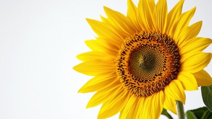 Obraz premium A Close-Up of a Sunflower with its Petals Spread Wide