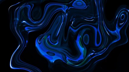 Abstract background oily glossy material twisted liquid