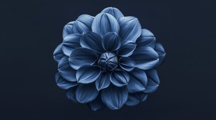 A perfectly symmetrical flower in full bloom, representing beauty and balance," concept symmetry