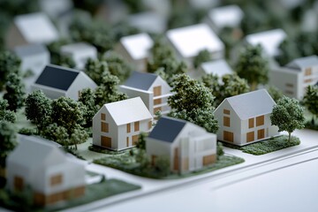 Miniature Model Homes: A Vision of Residential Development