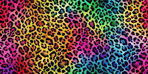 Colorful abstract leopard print pattern, vibrant, abstract, leopard, print, pattern, colors, wild, animal, design, fashion