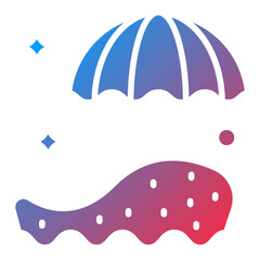 Beach Parasol icon style