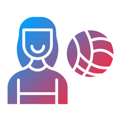 Lady Player icon style