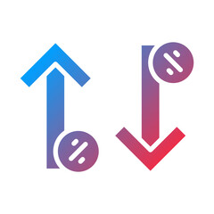 Increase and Decrease icon style