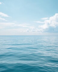 Obraz premium Tranquil Ocean View Under Vast Blue Sky