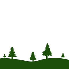 Fototapeta premium Forest Tree Silhouette