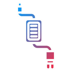 Electric Skateboard Charger icon style
