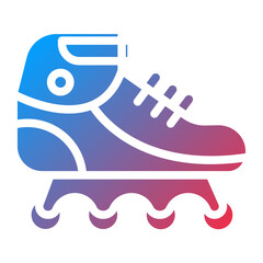 Rollerblades icon style