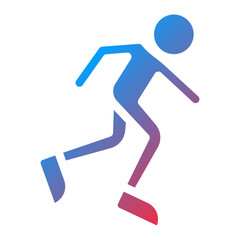 Rollerblading Race icon style