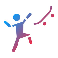 Skater Man icon style
