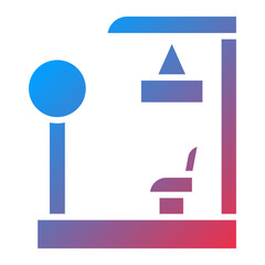 Fototapeta premium Stop Train icon style
