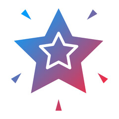 Obraz premium Glowing Star icon style