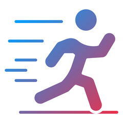 Person Running icon style