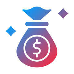 Money Bag icon style
