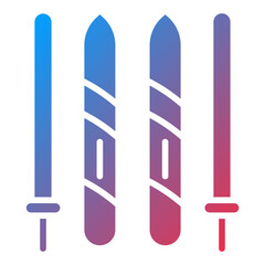 Ski School icon style