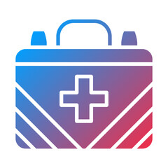 First Aid Kit icon style