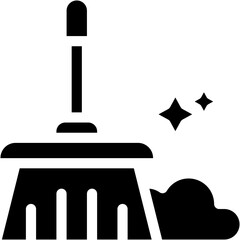 Vector Icon Brush, Dust, Cleaning, Tool, House Work, Clean