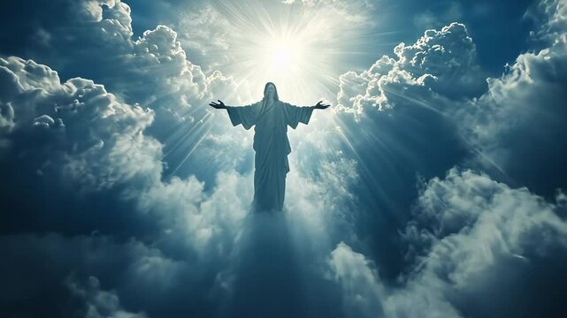Jesus Christ in the Clouds, God, Christianity, Religion, Faith, Hope