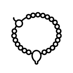 Exquisite Beading Icon Line Art Design for Jewelry and Crafting