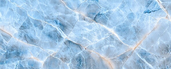 Obraz premium Elegant blue marble texture with natural patterns and soft tones, perfect for backgrounds and design projects needing a soothing aesthetic.