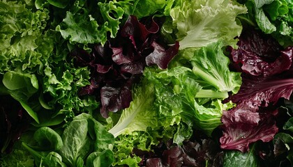 Verschiedene Salatblätter 