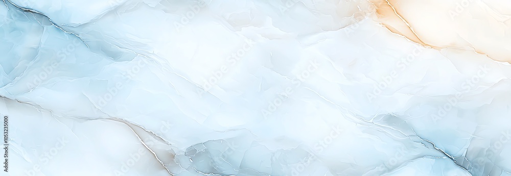 Poster soft, abstract watercolor background with blue and orange hues creating a serene and calming visual 