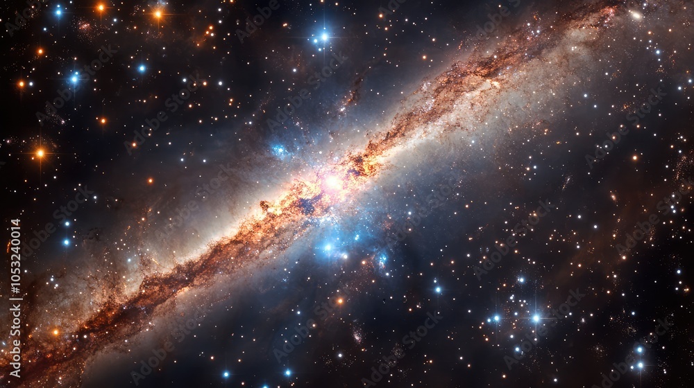 Poster an ethereal scene of a dwarf galaxy, featuring luminous regions and delicate cosmic structures that 