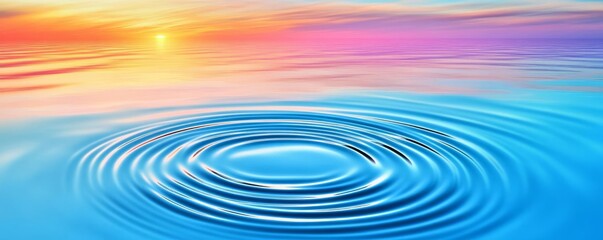A quiet lake at sunrise with ripples forming, symbolizing inner peace and the impact of small, hopeful actions