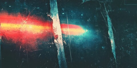 Colorful Distressed Background with Lens Flare Effects