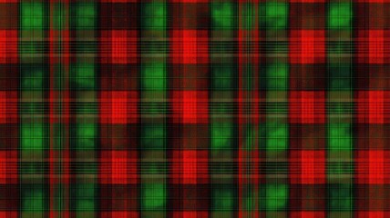Obraz premium Christmas red scottish Tartan plaid seamless pattern,red line fabric texture green background,Scottish cage,happy New year Christmas Decoration,Banner,Check design Vector illustration,copy space.