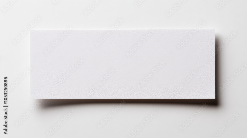 Poster blank rectangular index card mockup